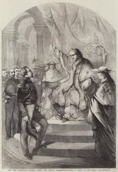 The Pope addressing General Goyon, the French Commander-in-Chief at Rome, on New-Year